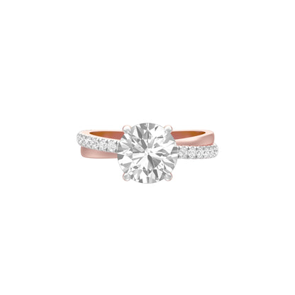Perpetual Love Diamond Engagement Ring 18 KT / Rose Gold / 18