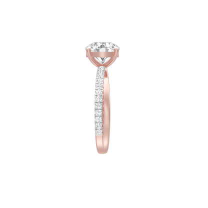 Perpetual Love Diamond Engagement Ring 18 KT / Rose Gold / 18