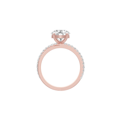 Perpetual Love Diamond Engagement Ring 18 KT / Rose Gold / 18