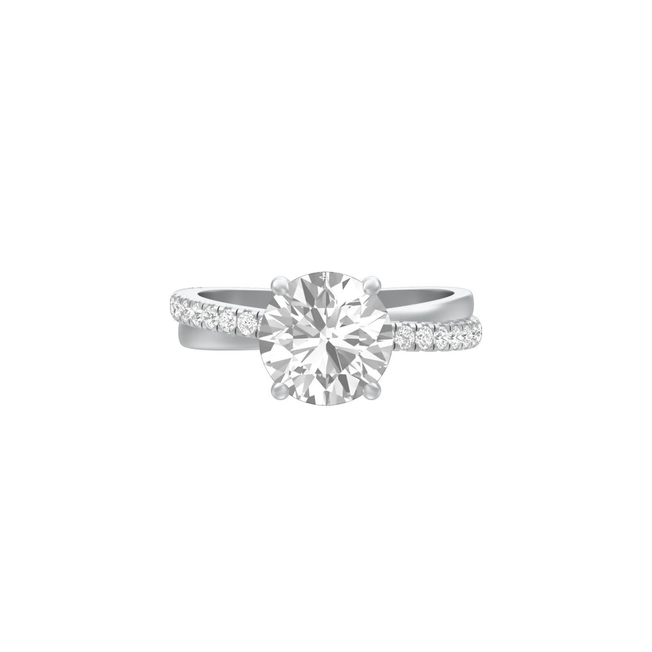 Perpetual Love Diamond Engagement Ring 18 KT / White Gold / 18