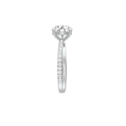 Perpetual Love Diamond Engagement Ring 18 KT / White Gold / 18