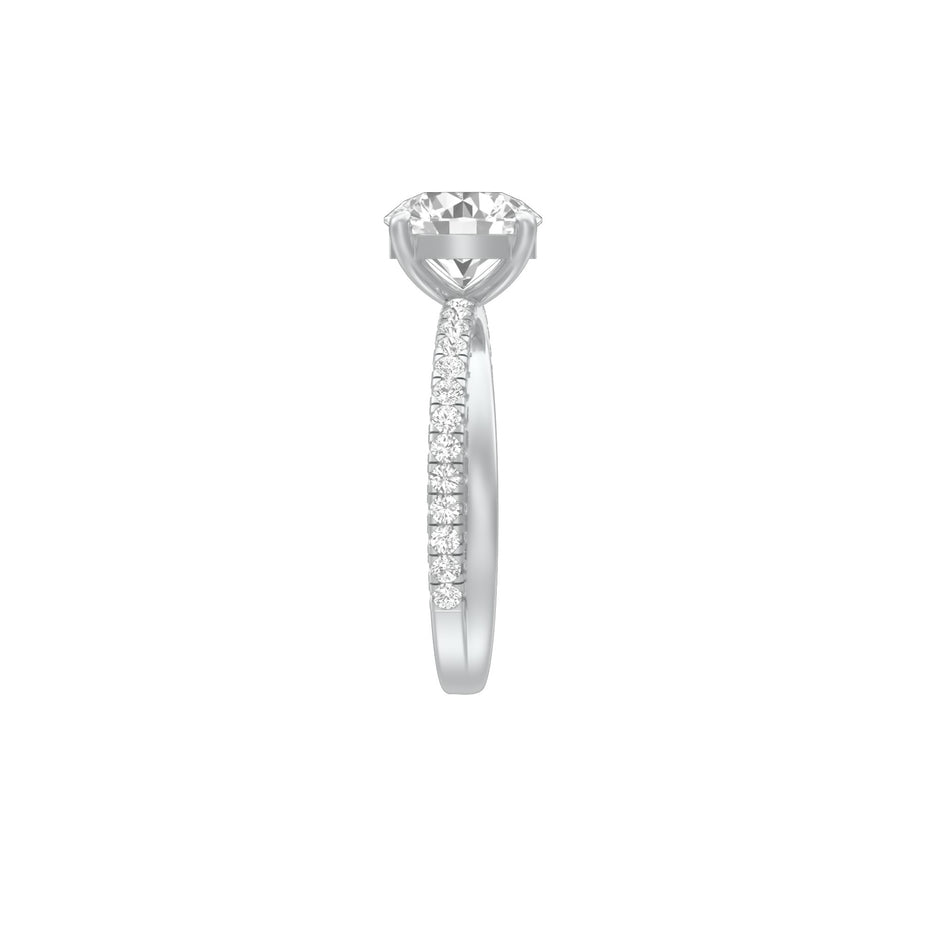 Perpetual Love Diamond Engagement Ring 18 KT / White Gold / 18