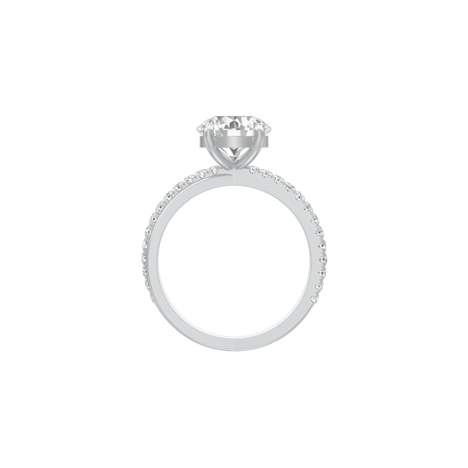 Perpetual Love Diamond Engagement Ring 18 KT / White Gold / 18