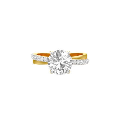 Perpetual Love Diamond Engagement Ring 18 KT / Yellow Gold / 18