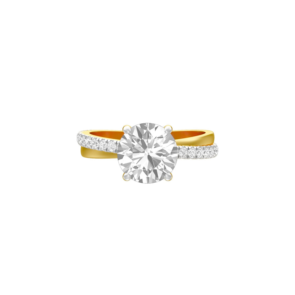 Perpetual Love Diamond Engagement Ring 18 KT / Yellow Gold / 18