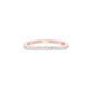 Crystal Circle Diamond Band Ring 18 KT / Rose Gold / 22