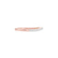 Crystal Circle Diamond Band Ring 18 KT / Rose Gold / 22