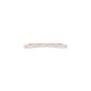 Crystal Circle Diamond Band Ring 18 KT / Rose Gold / 22