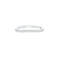 Crystal Circle Diamond Band Ring 18 KT / White Gold / 22