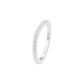 Crystal Circle Diamond Band Ring 18 KT / White Gold / 22