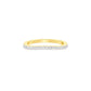 Crystal Circle Diamond Band Ring 18 KT / Yellow Gold / 22