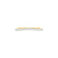 Crystal Circle Diamond Band Ring 18 KT / Yellow Gold / 22