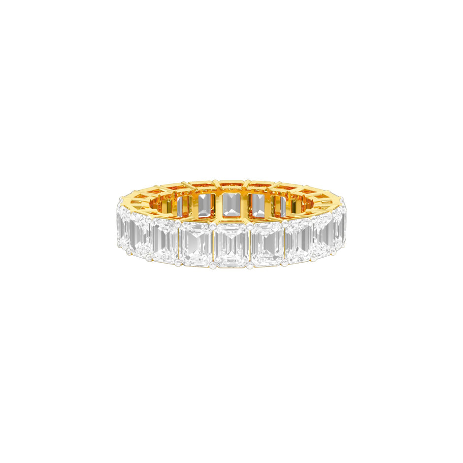 Golden One Diamond Band Ring 18 KT / Yellow Gold / 18