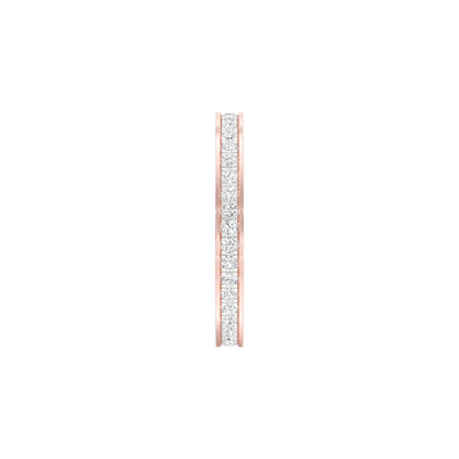 Unbreakable Diamond Band Ring 18 KT / Rose Gold / 22