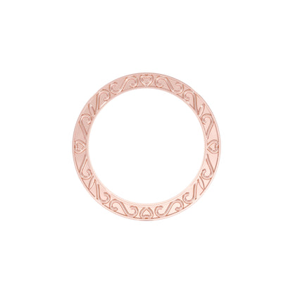 Unbreakable Diamond Band Ring 18 KT / Rose Gold / 22