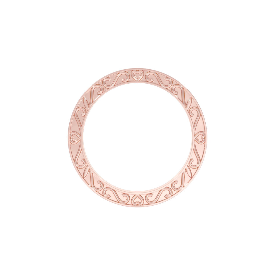 Unbreakable Diamond Band Ring 18 KT / Rose Gold / 22