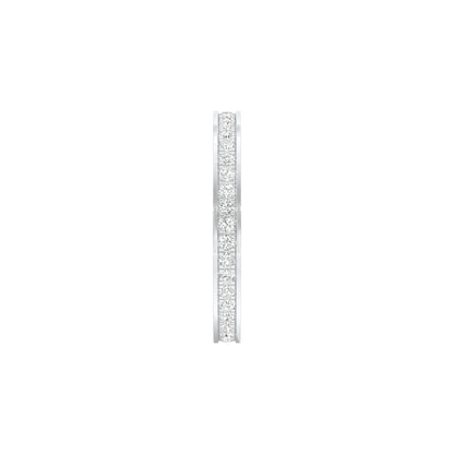 Unbreakable Diamond Band Ring 18 KT / White Gold / 22