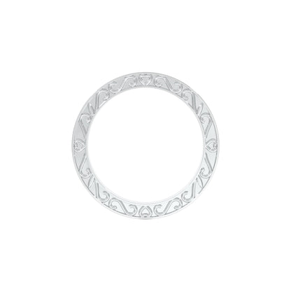 Unbreakable Diamond Band Ring 18 KT / White Gold / 22