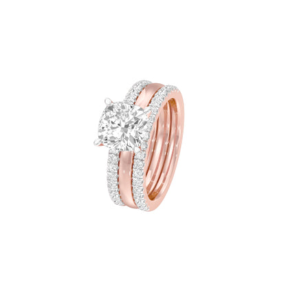 Beyond Time Diamond Engagement Ring 18 KT / Rose Gold / 22