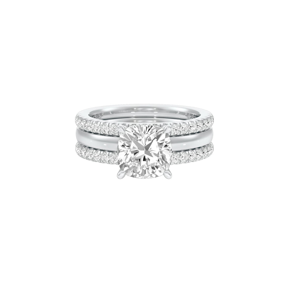 Beyond Time Diamond Engagement Ring 18 KT / White Gold / 22