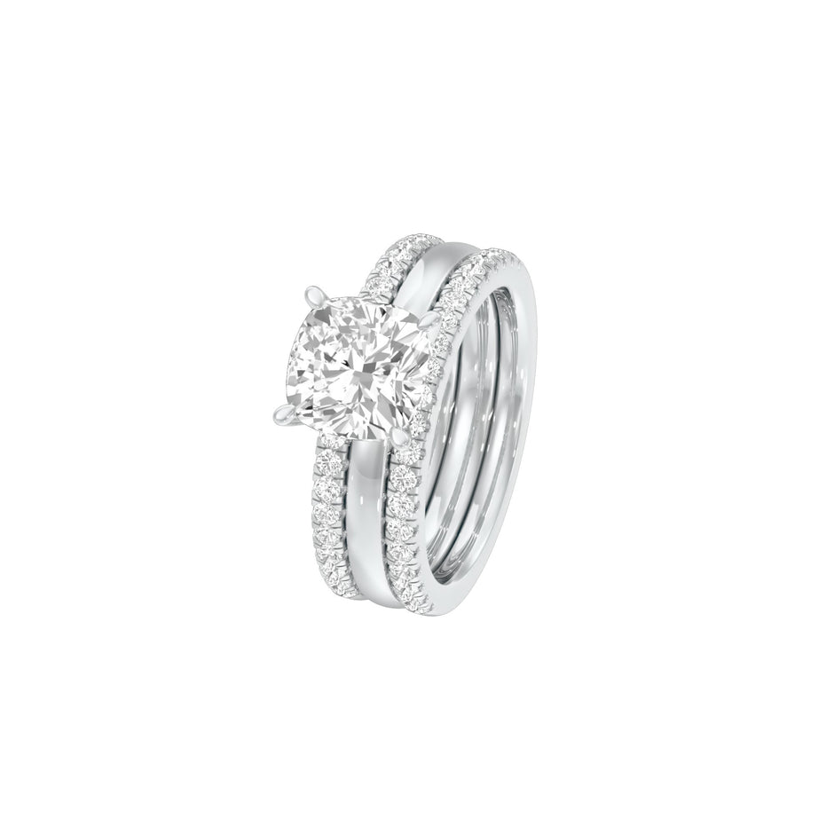 Beyond Time Diamond Engagement Ring 18 KT / White Gold / 22