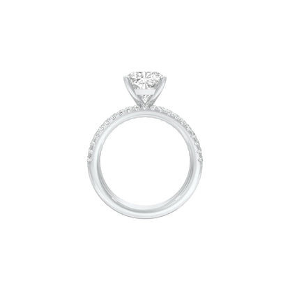Beyond Time Diamond Engagement Ring 18 KT / White Gold / 22