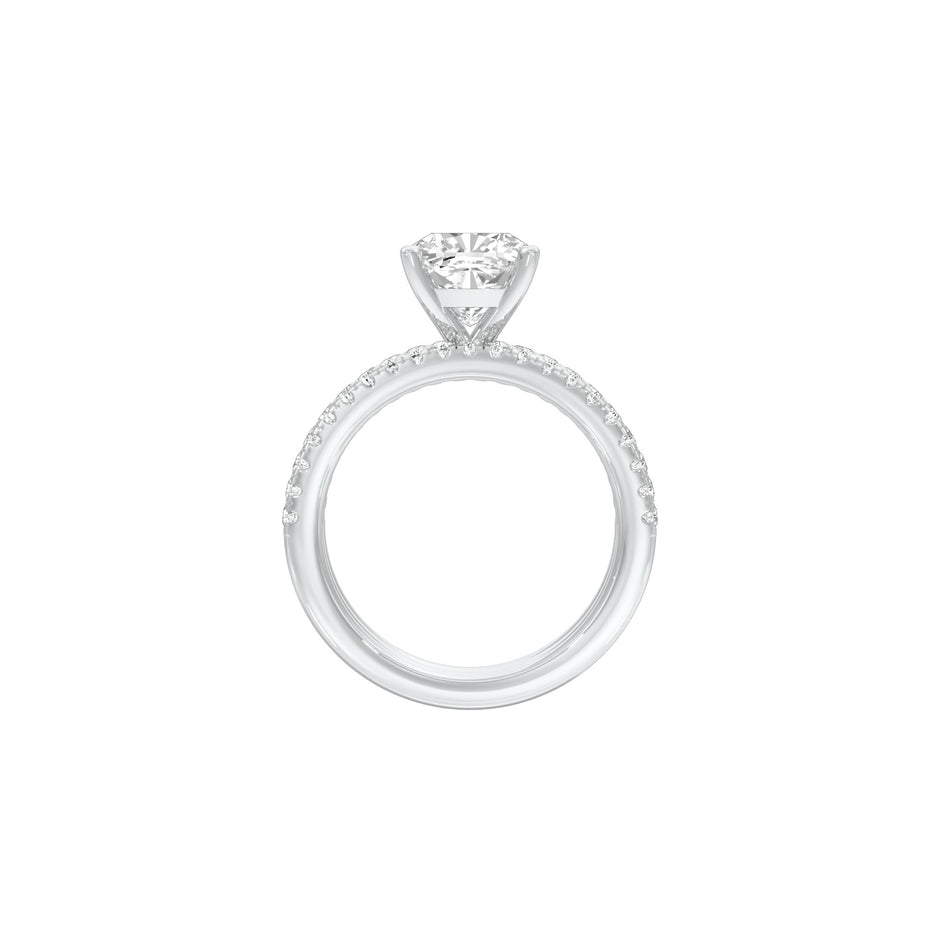 Beyond Time Diamond Engagement Ring 18 KT / White Gold / 22