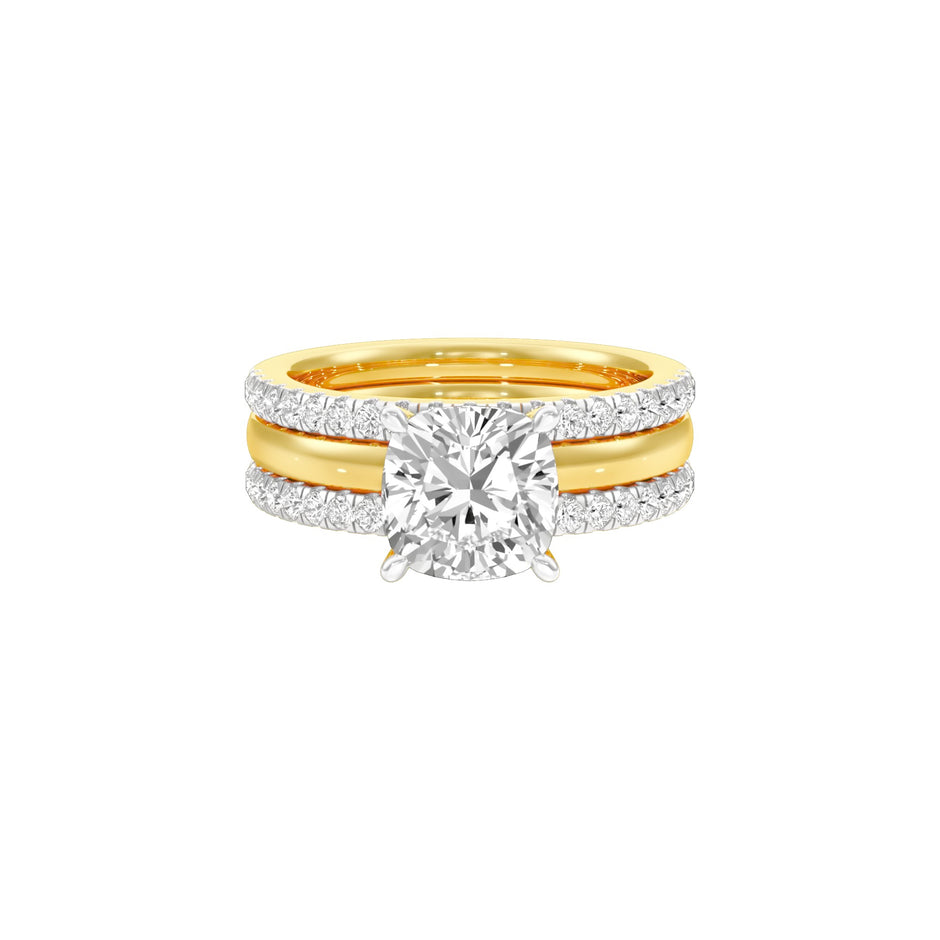 Beyond Time Diamond Engagement Ring 18 KT / Yellow Gold / 22