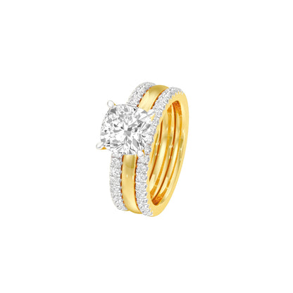 Beyond Time Diamond Engagement Ring 18 KT / Yellow Gold / 22