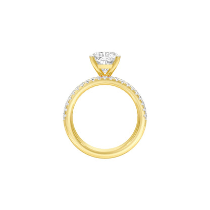 Beyond Time Diamond Engagement Ring 18 KT / Yellow Gold / 22