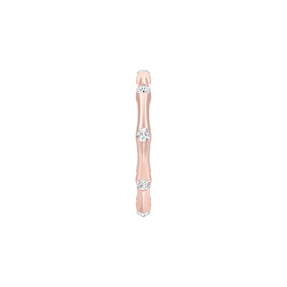 Sleek Shine Diamond Band Ring 18 KT / Rose Gold / 22