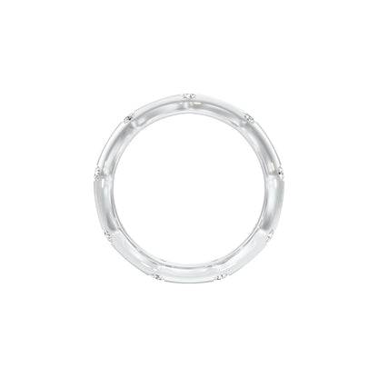 Sleek Shine Diamond Band Ring 18 KT / White Gold / 22