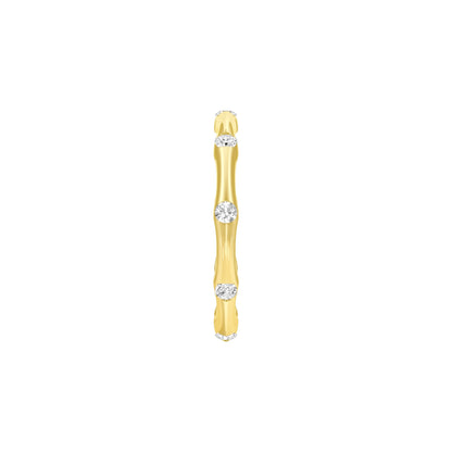 Sleek Shine Diamond Band Ring 18 KT / Yellow Gold / 22