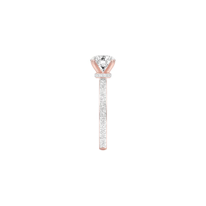 Locked in Love Diamond Engagement Ring 18 KT / Rose Gold / 22