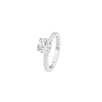 Locked in Love Diamond Engagement Ring 18 KT / White Gold / 22