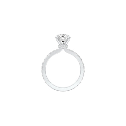 Locked in Love Diamond Engagement Ring 18 KT / White Gold / 22