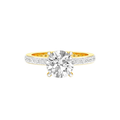 Locked in Love Diamond Engagement Ring 18 KT / Yellow Gold / 22