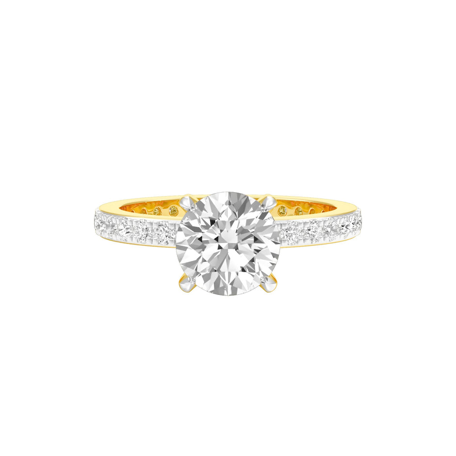 Locked in Love Diamond Engagement Ring 18 KT / Yellow Gold / 22