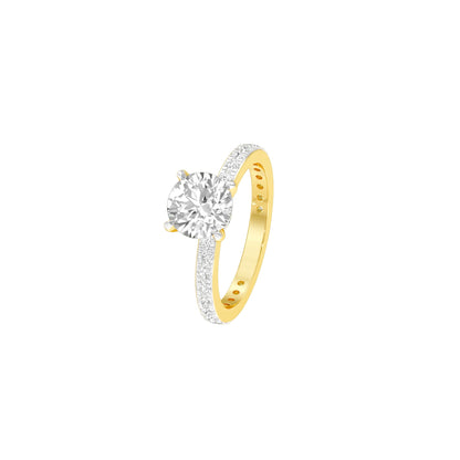 Locked in Love Diamond Engagement Ring 18 KT / Yellow Gold / 22