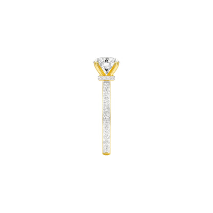 Locked in Love Diamond Engagement Ring 18 KT / Yellow Gold / 22