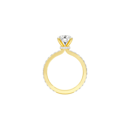 Locked in Love Diamond Engagement Ring 18 KT / Yellow Gold / 22