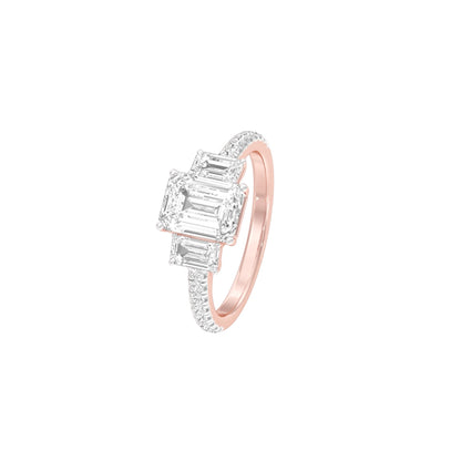 Engaged Bliss Diamond Engagement Ring 18 KT / Rose Gold / 22