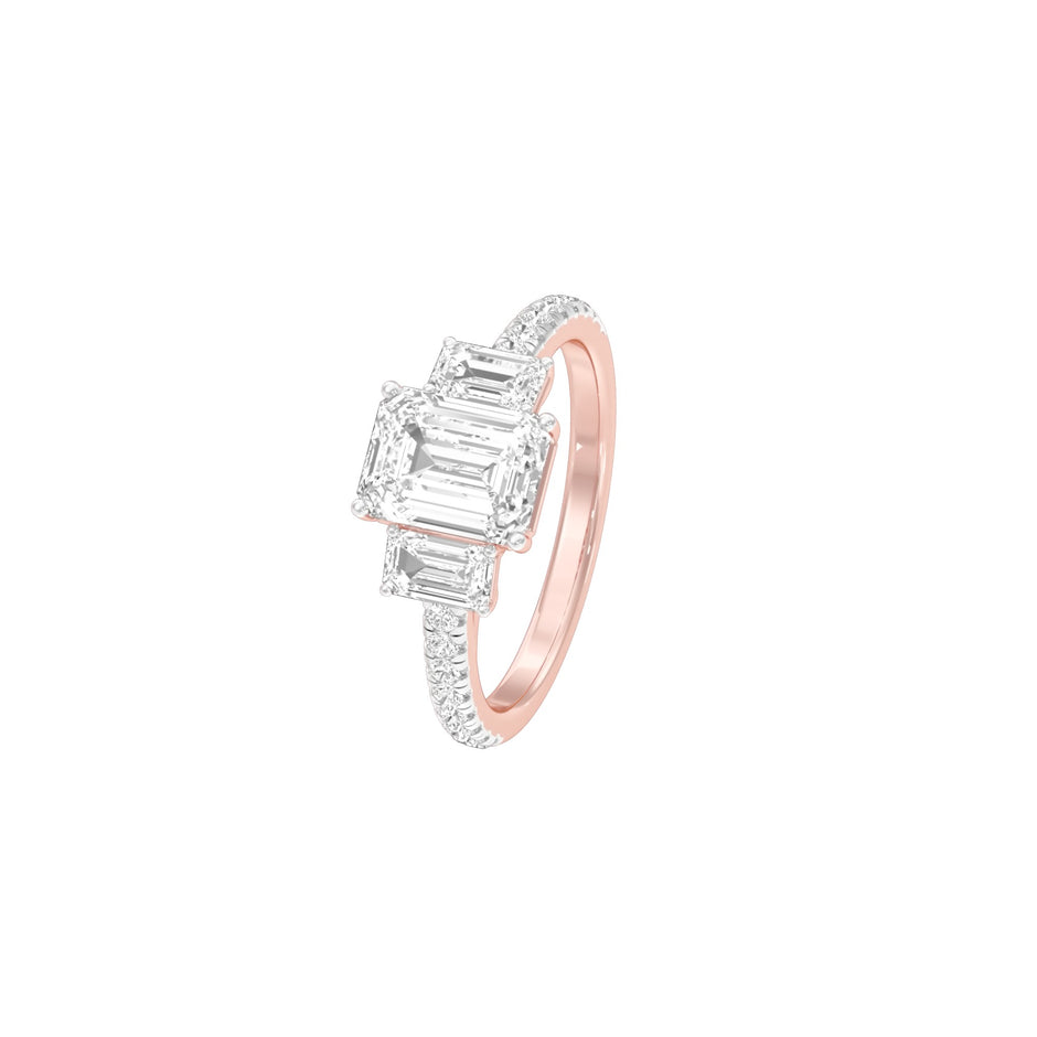 Engaged Bliss Diamond Engagement Ring 18 KT / Rose Gold / 22