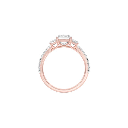 Engaged Bliss Diamond Engagement Ring 18 KT / Rose Gold / 22