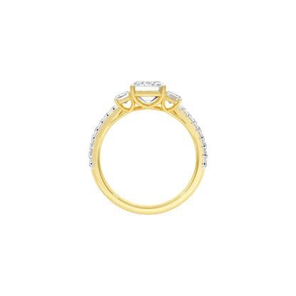 Engaged Bliss Diamond Engagement Ring 18 KT / Yellow Gold / 22