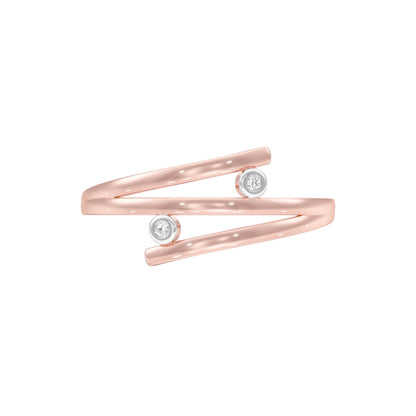 Casual Glimmer Diamond Ring 18 KT / Rose Gold / 22