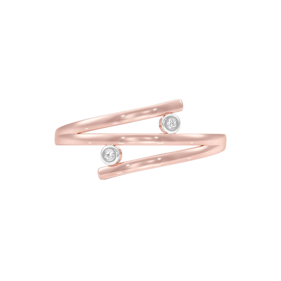 Casual Glimmer Diamond Ring 18 KT / Rose Gold / 22