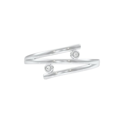 Casual Glimmer Diamond Ring 18 KT / White Gold / 22