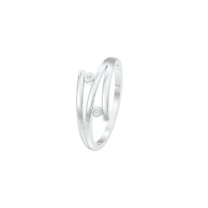 Casual Glimmer Diamond Ring 18 KT / White Gold / 22