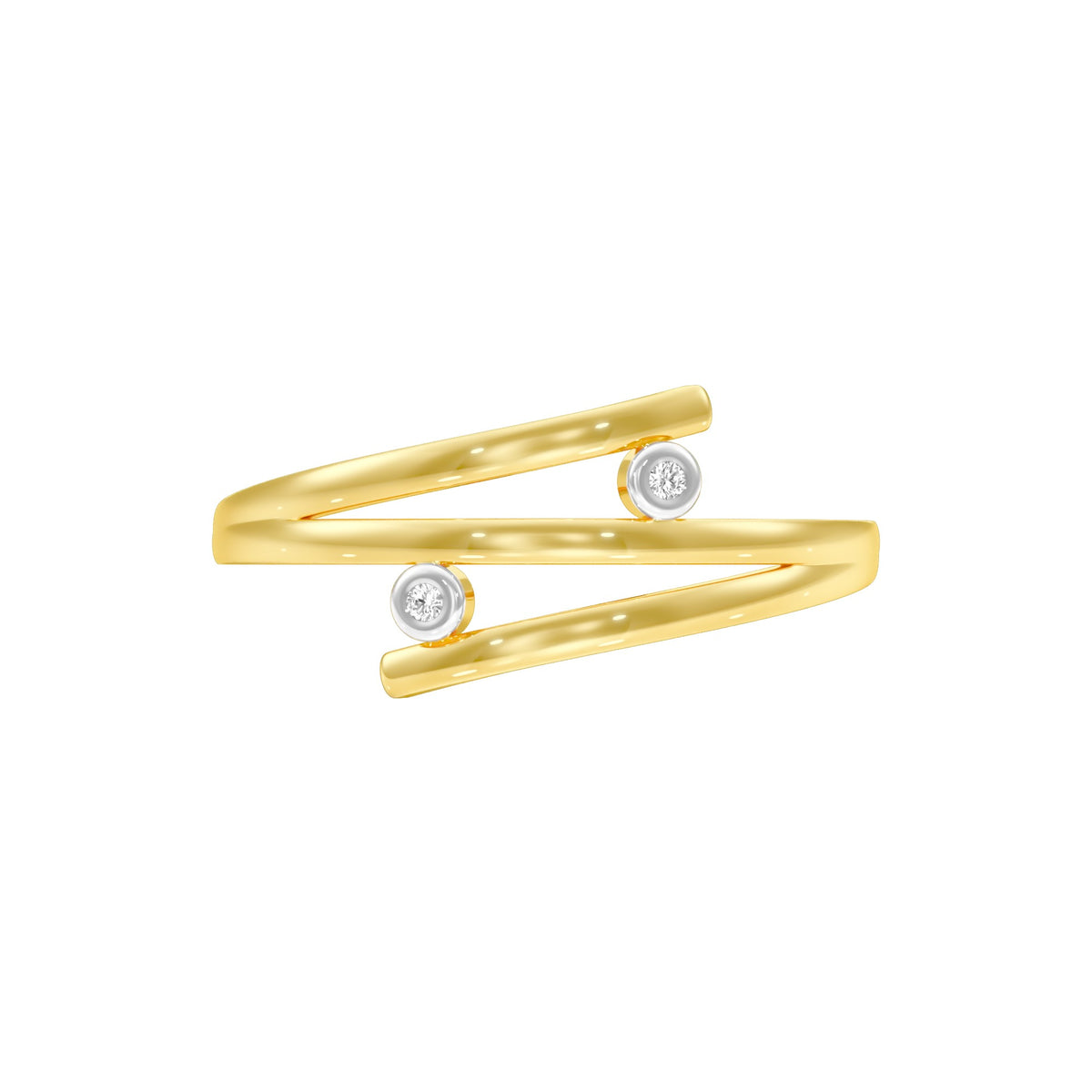 Casual Glimmer Diamond Ring 18 KT / Yellow Gold / 22